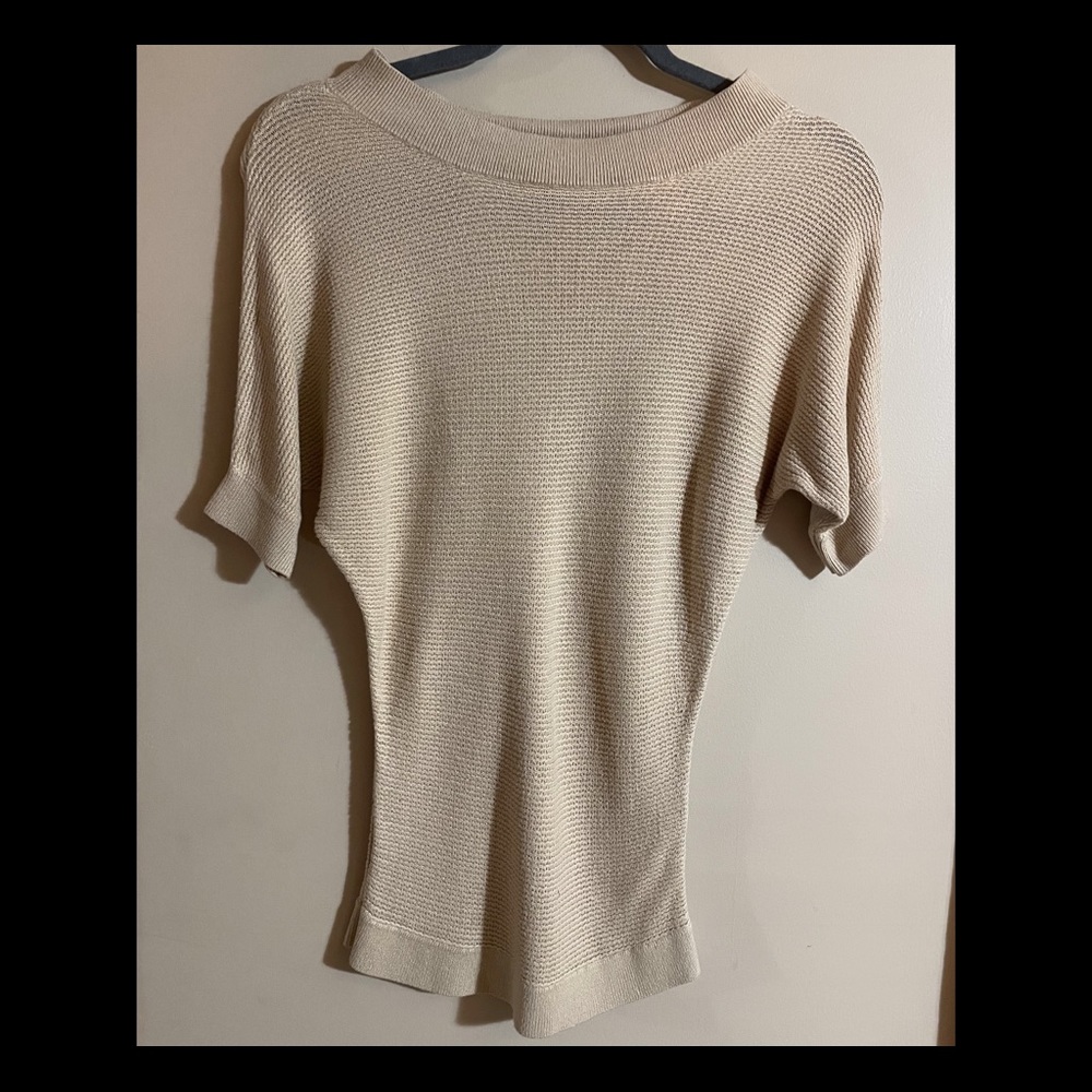 New York & Company Beige Knit Sweater - Size XSmall